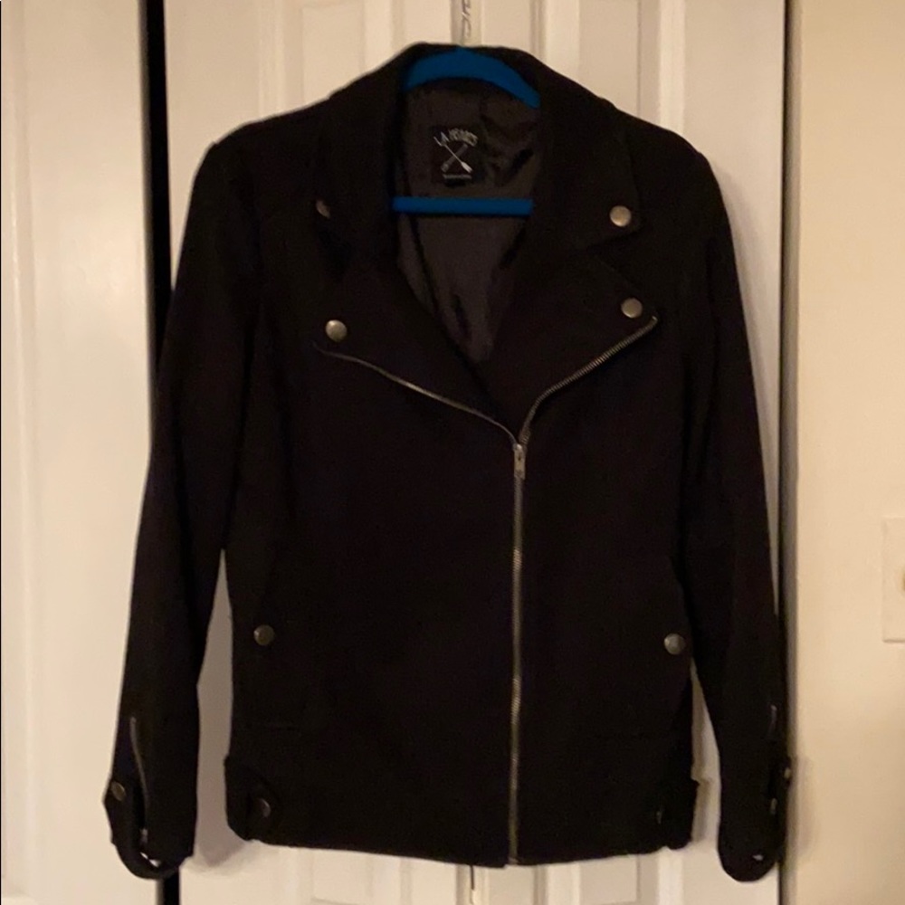 Black wool coat